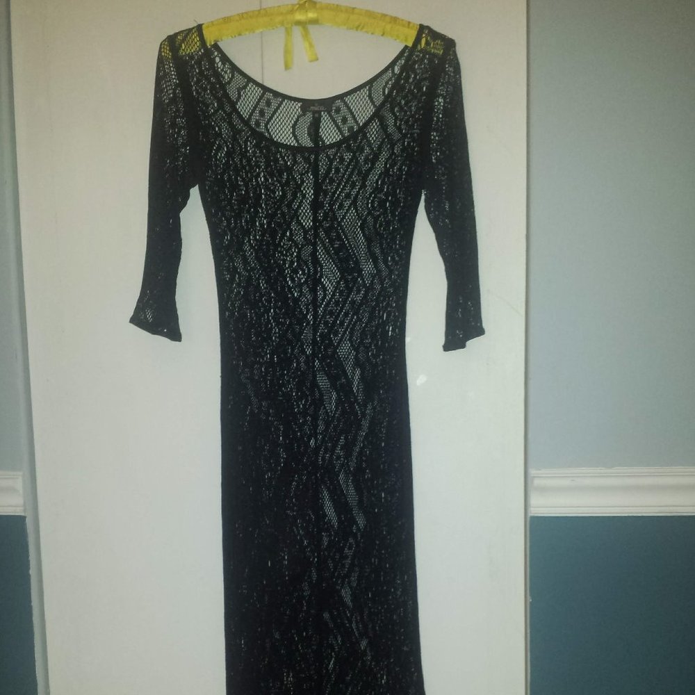 Black lace dress